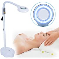 Lámpara lupa de belleza 3X blanca con Soporte para Belleza - Altura ajustable y soporte flexible
